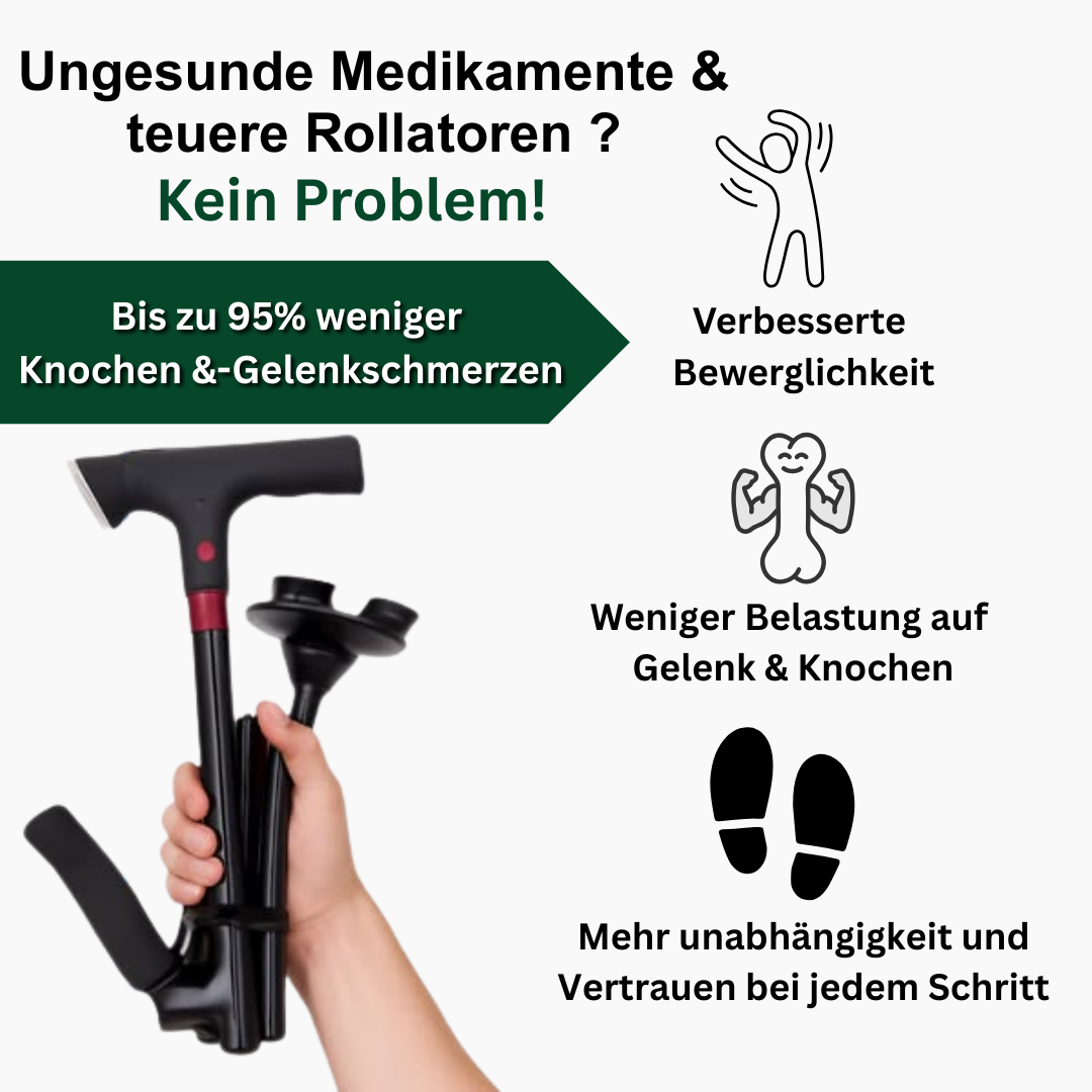 SafeWalk™ Gehstock - Mehr Halt. Mehr Sicherheit.