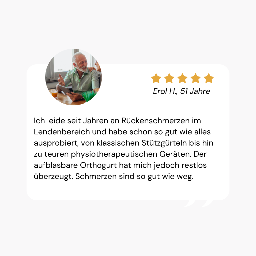 Orthogurt™ - Orthopädischer Lendengurt Rückengurt - Schmerzfrei durch den Tag